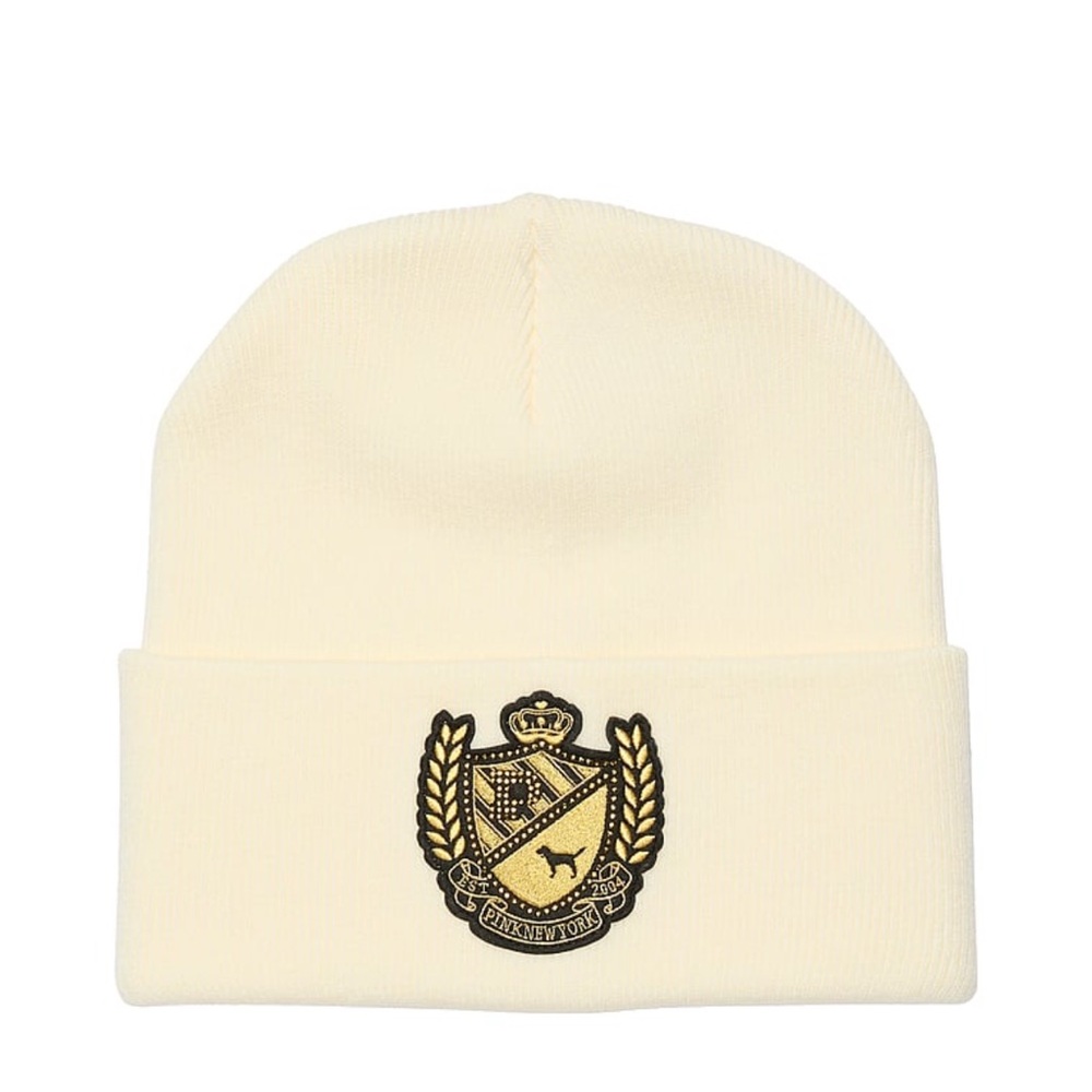 PINK Victoria's Secret Cream Beanie
